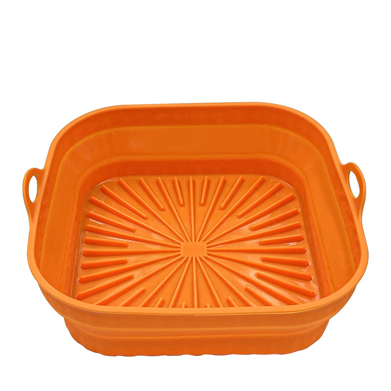 Silicone Tray For Square Air Fryer & Baking Pan, Kitchen Baking Supplies  Silicone Oven Mat