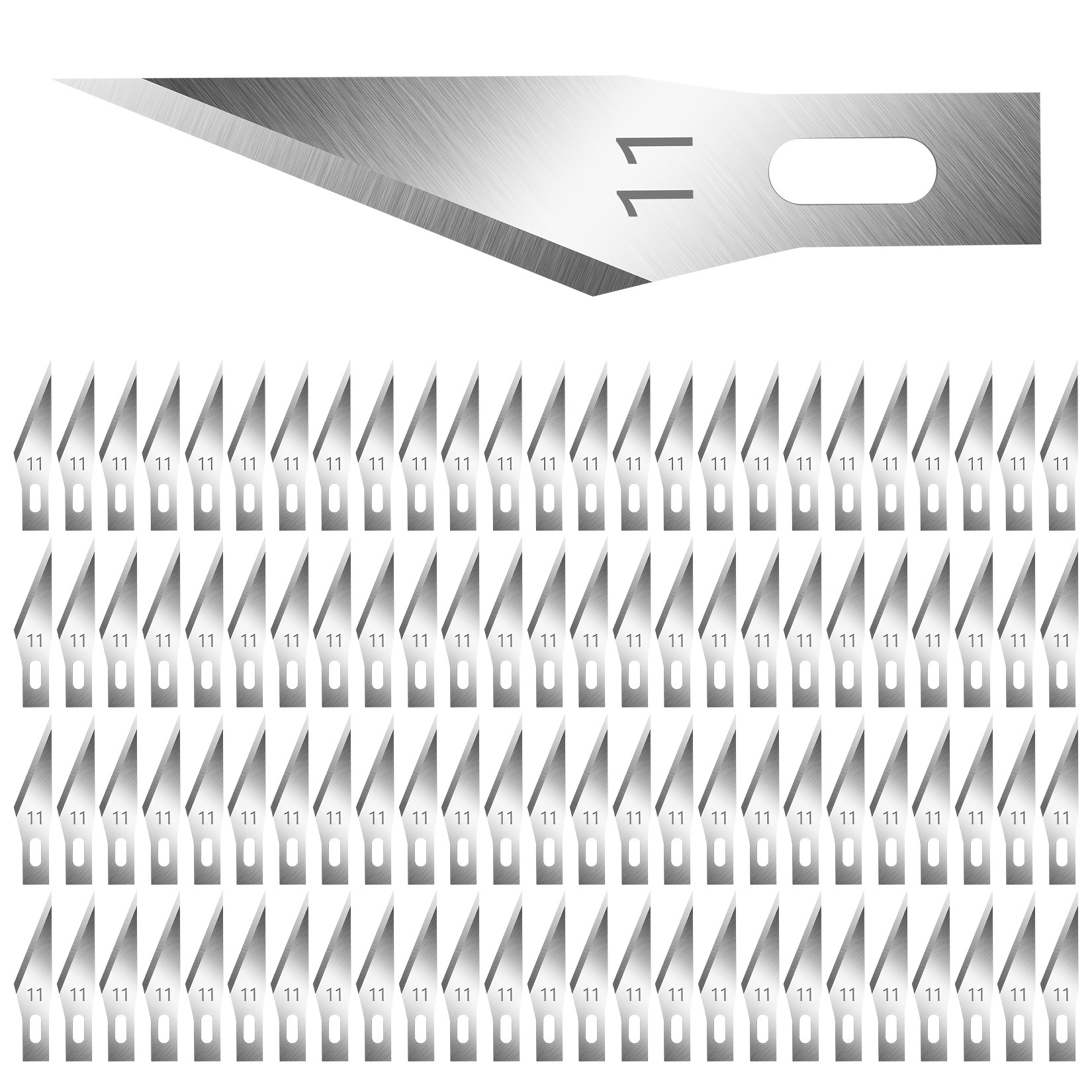 10/20/30/40Pcs Craft Knife Blades High Carbon Steel #11 Sharp