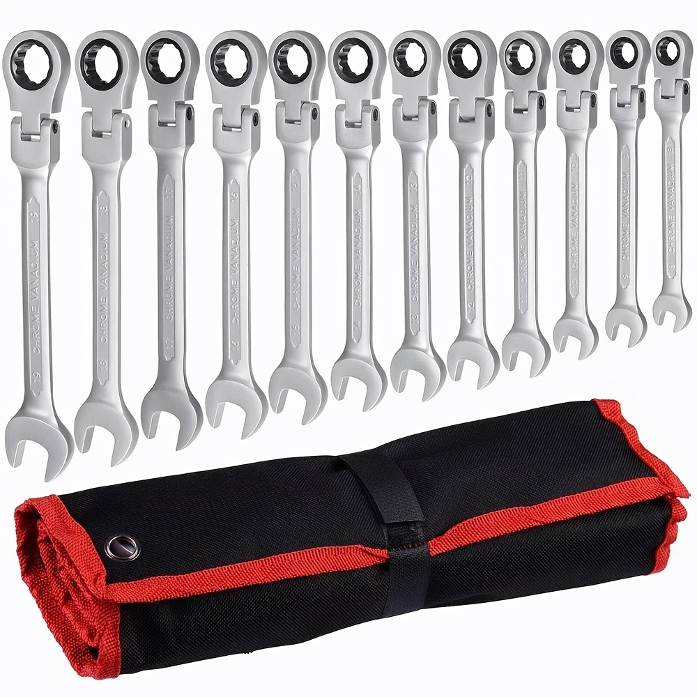 

1pc/ 1 Set Combination Ratchet Wrench With Flexible Head Dual-purpose Ratchet Tool Ratchet Combination Kit And Single Car Hand Tool Ratchet Wrench Set And Single