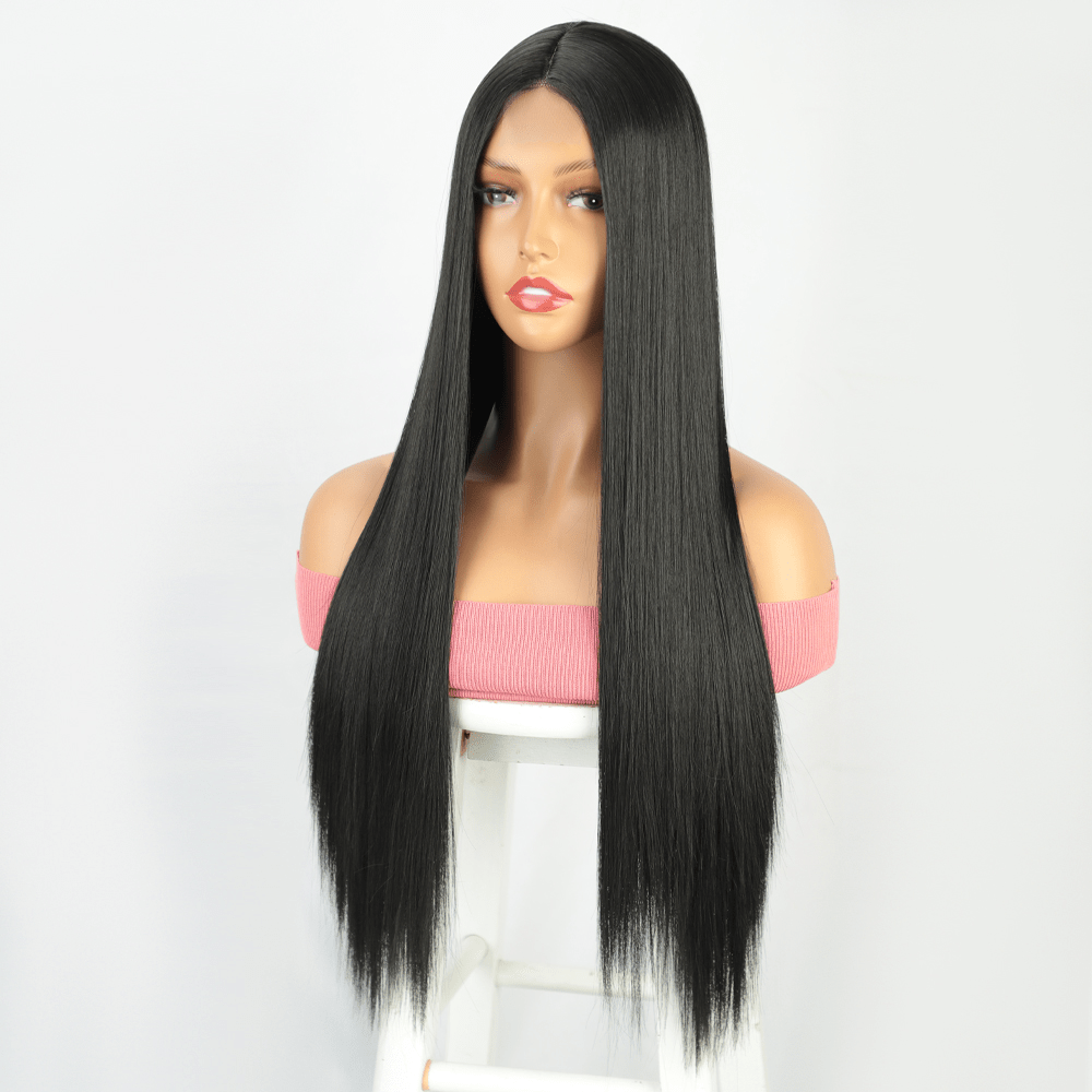 Long Straight Black Wigs Women Synthetic Black Straight Wig Temu