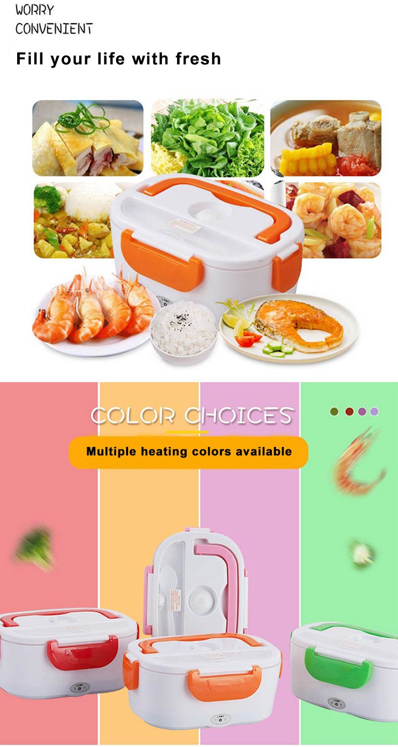 Household Electric Lunch Box Food Warmer Upgraded Home Portable Food Warmer  Heater Compartment Container Lunch Box - Temu