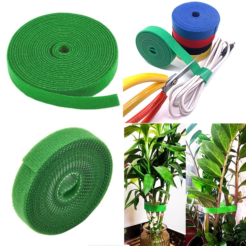 Plant Ties - With Velcro Closure - Resealable - Perforated to Tear Off -  Stable and Weatherproof - Plant Support - Fixing Band - Velcro Cable Ties