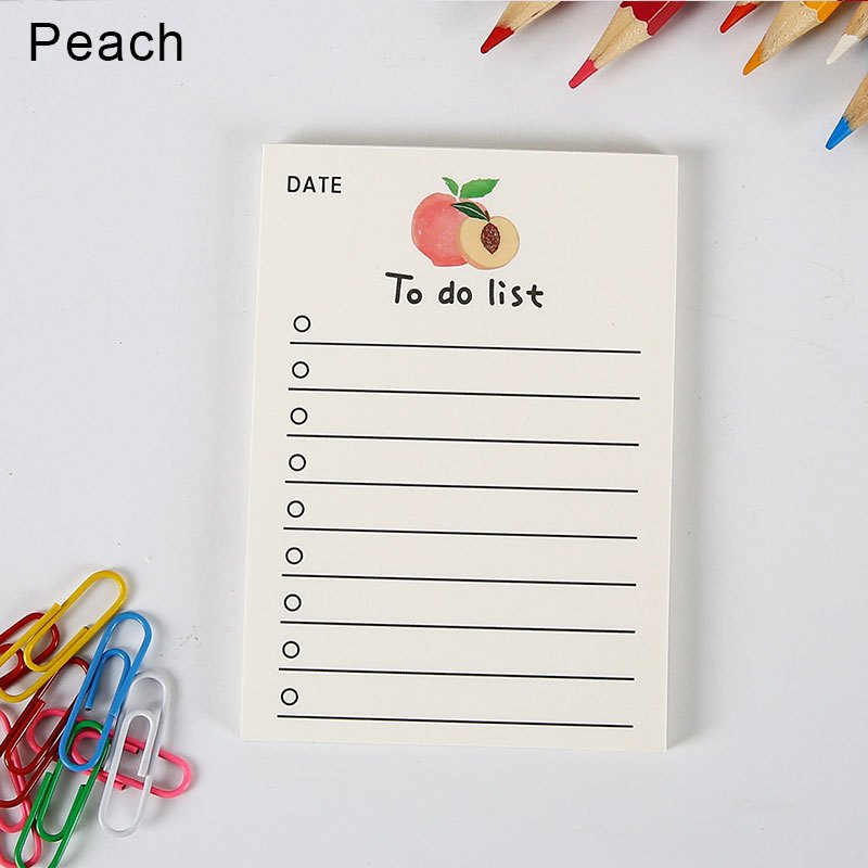 1pc 50 Fogli Lista Cose Fare Quotidiane Cute Fruit Planner. - Temu Italy