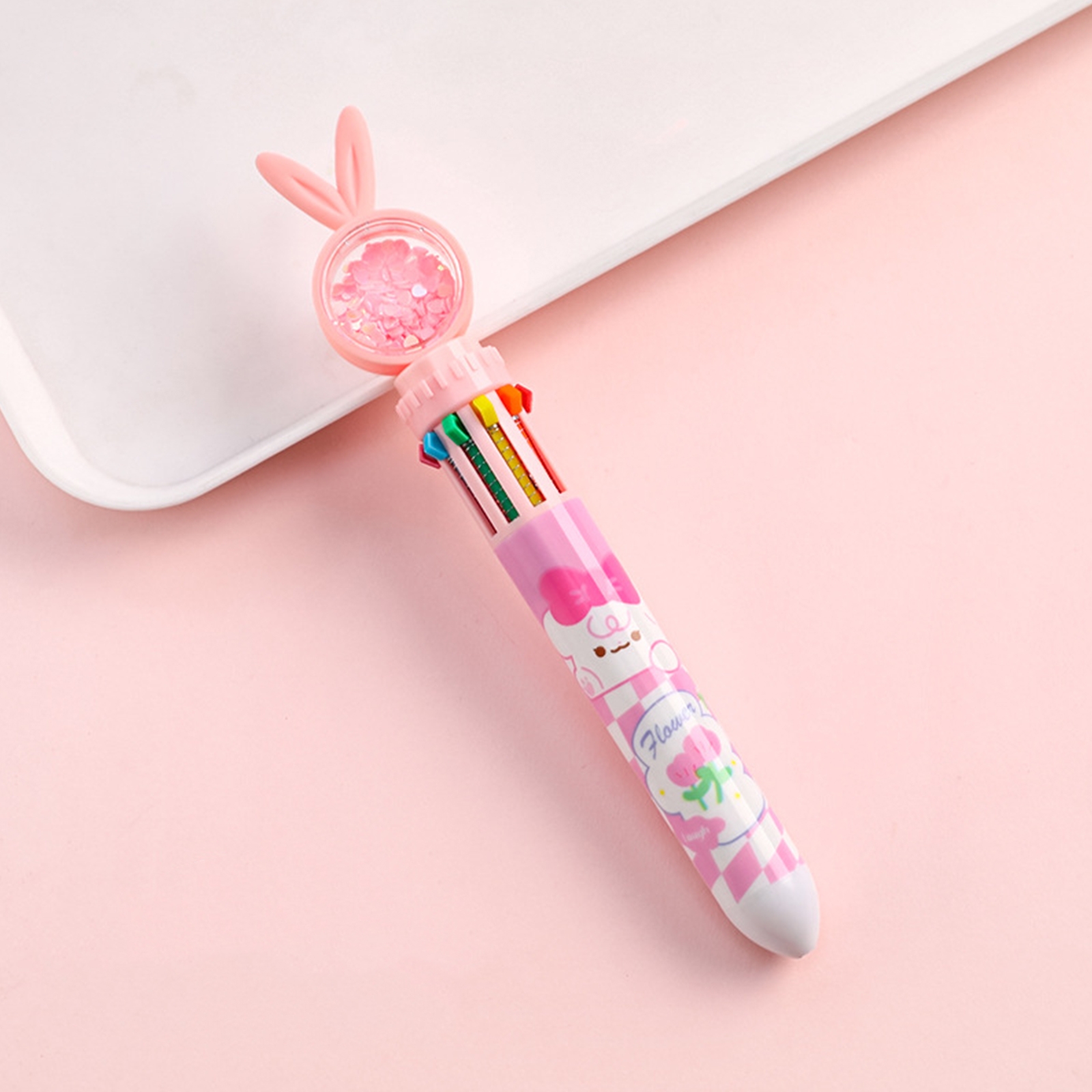 Ballpoint Pens Kawaii Cute Bear Pens 0.5mm Cartoon Multicolor Writing Pen  School Accessories Stationery For Girls