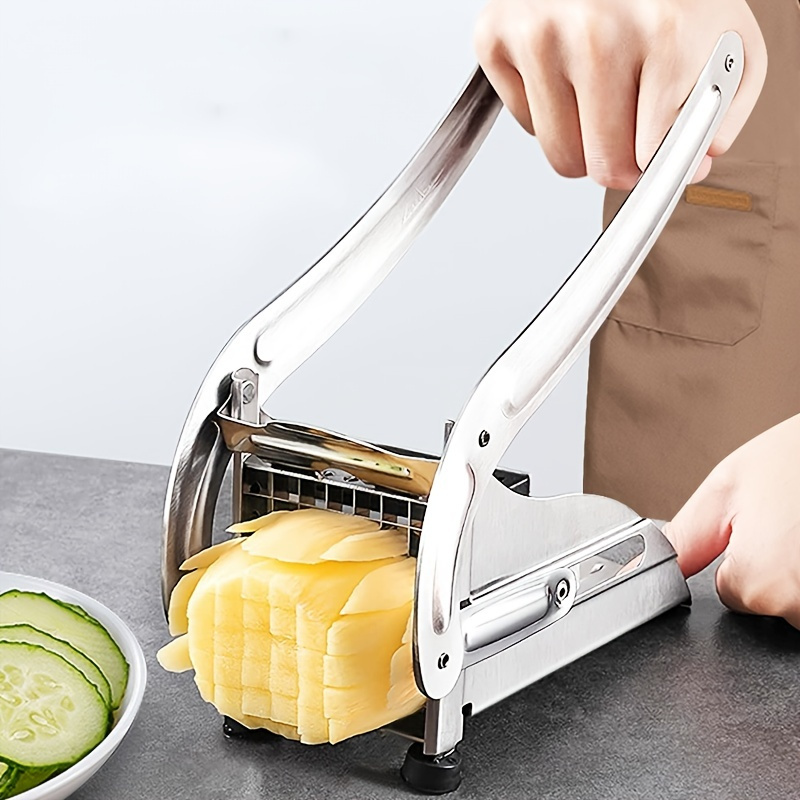 French Fry Cutter Stainless Steel Potato Vegetable Machine & Peeler Slicer  Dicer