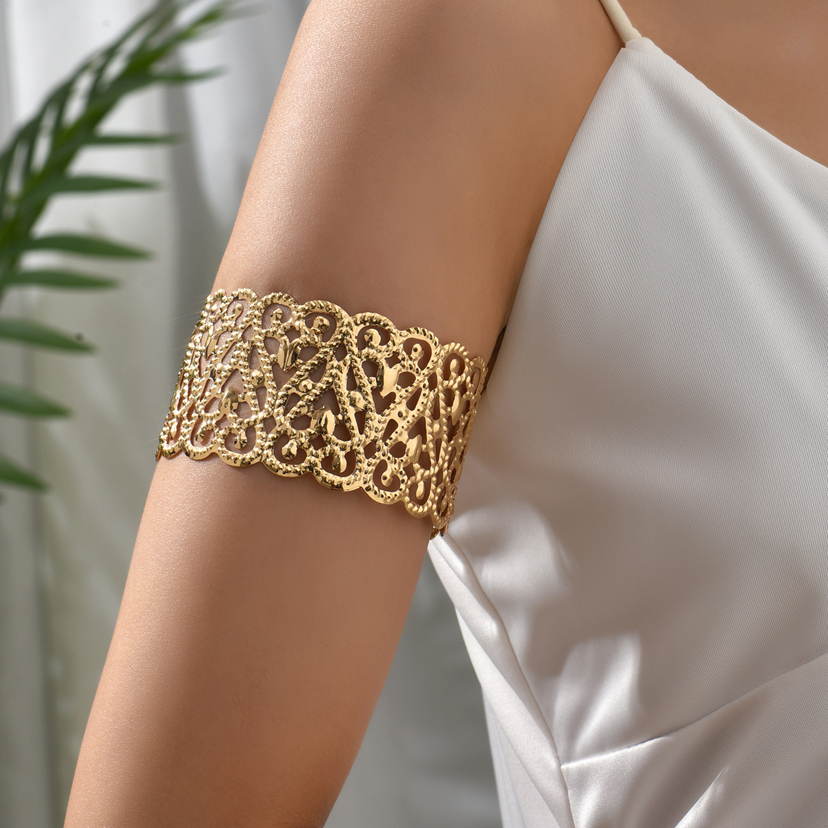 Golden Upper Arm Cuff for Summer Goddess Greek Upper Arm - Etsy