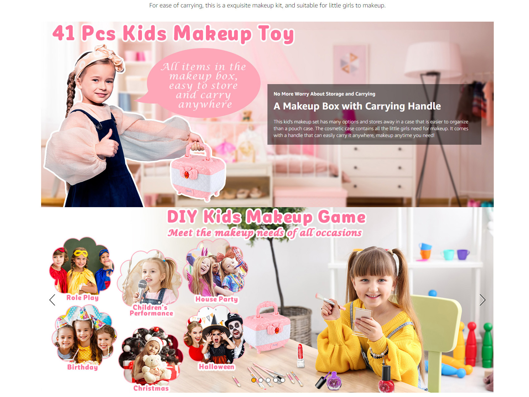 Lady Tea Party Makeup Kit  Creative Play for Kids – mideerart