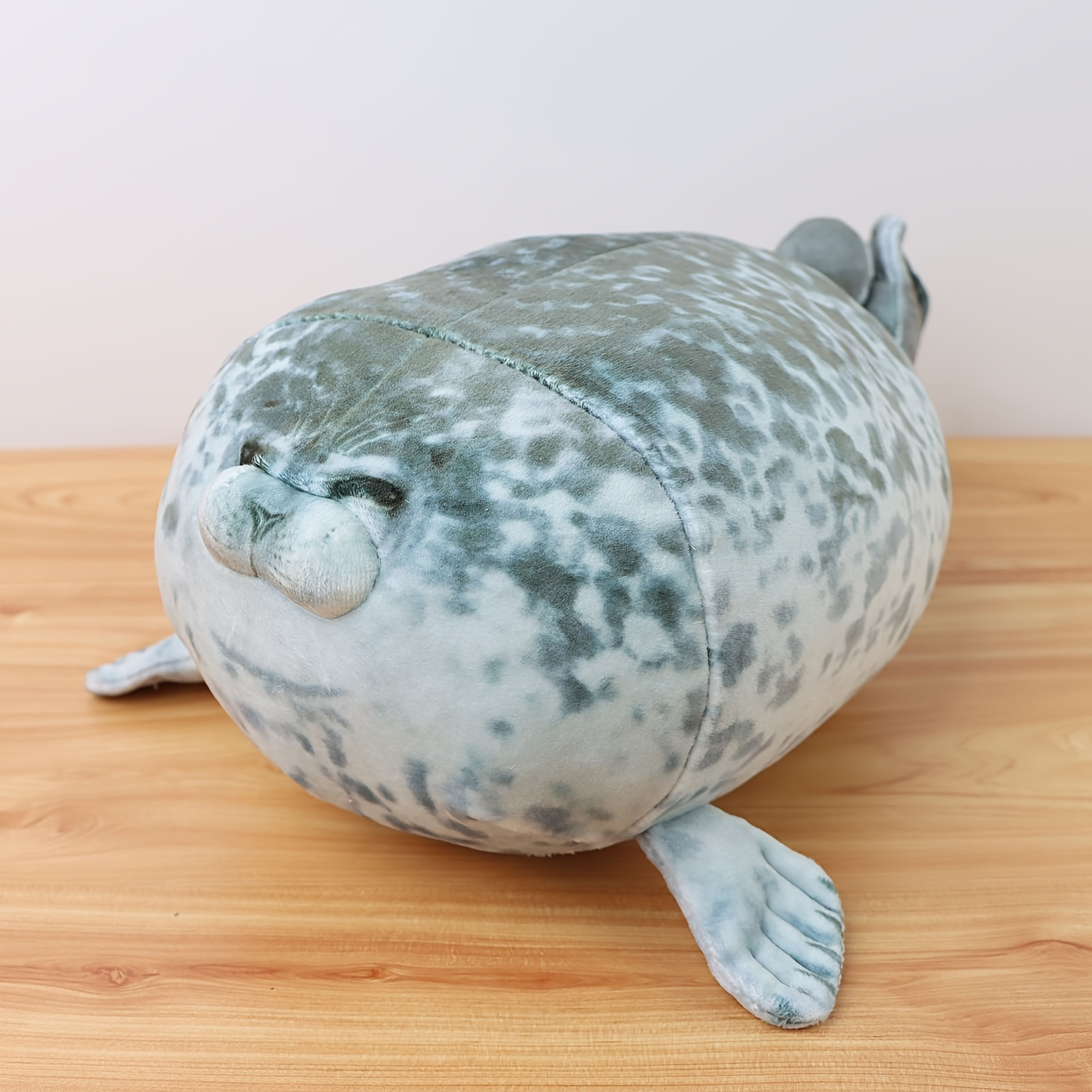 

Coussin peluche 3D mignon en forme de lion de mer, 30 cm/11,8 pouces, cadeau de Noël pour enfants filles, jouet en peluche doux, oreiller de jet pour bébé