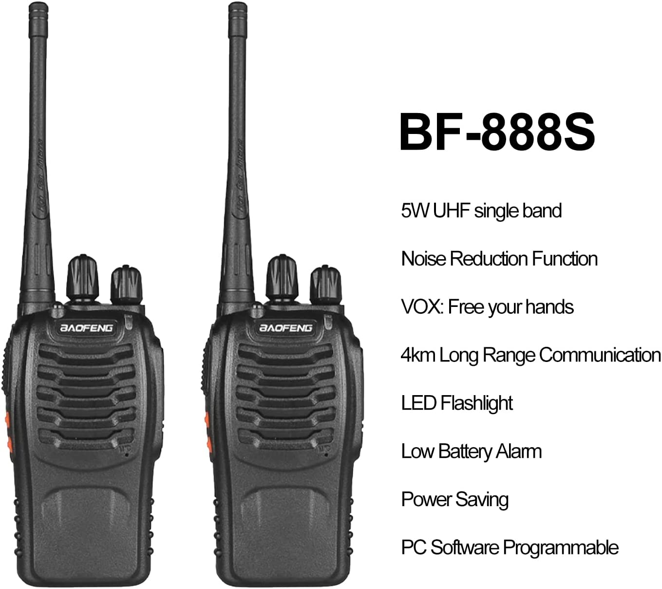 Baofeng Bf-888s Handheld Two Way Radio Uhf Portable Walkie Talkies For  Adults, Ideal For Hiking, Biking, And Camping Clear Communication And  Long Range Connectivity Temu Canada