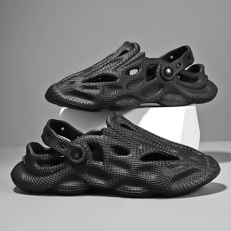 Men's Fashion Plain Color Clogs Anti Skid Closed-toe Slides Slippers Quick Drying Foam Runners For Indoor Outdoor Shower Beach Pool