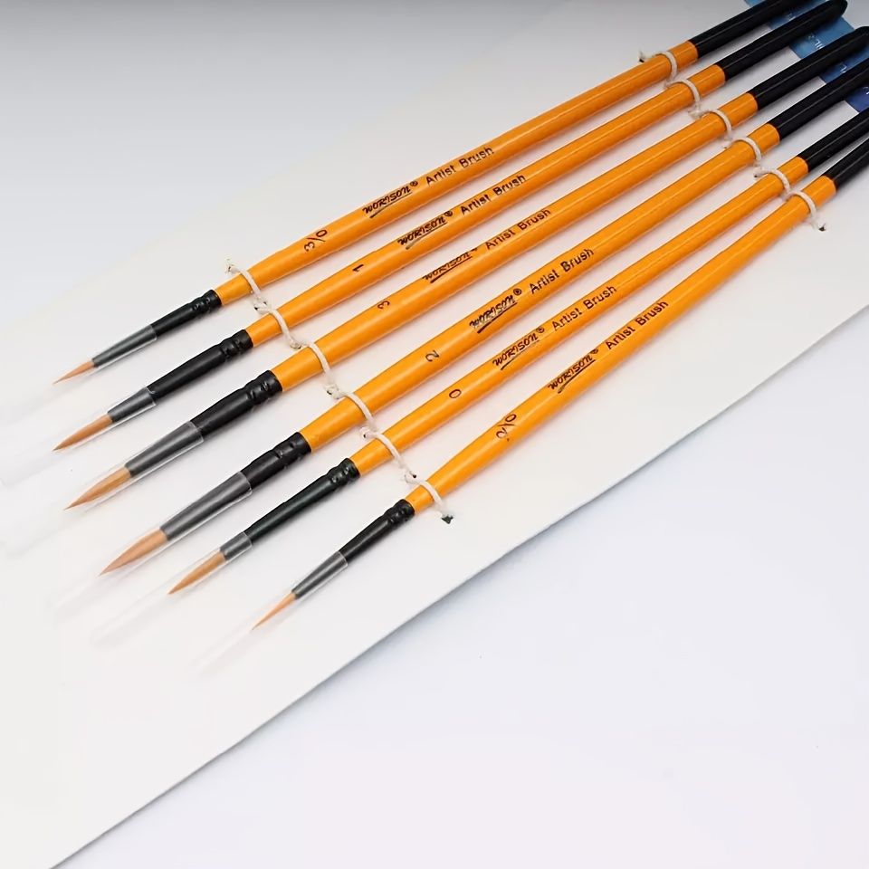 

6pcs Fine Liner Detailed Paint Brush Set, Diy Painting Tools Set