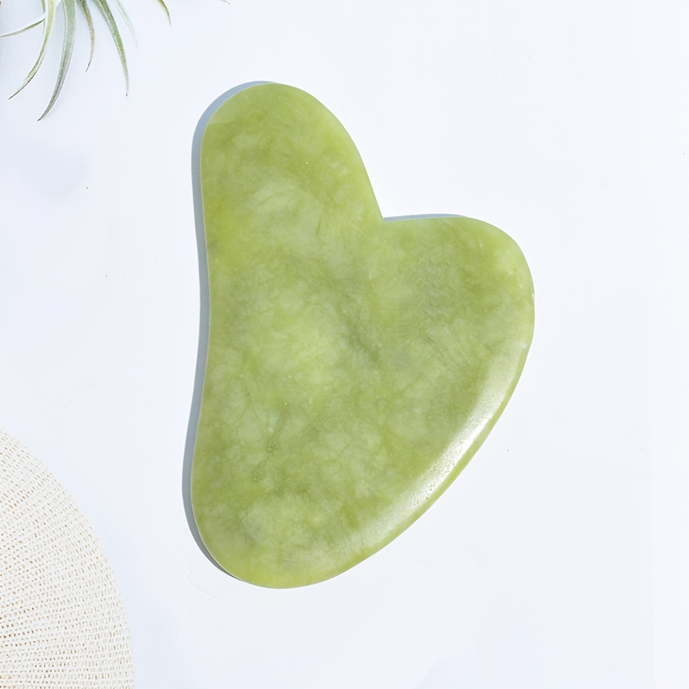 

Jade Stone Guasha Board - Natural Skin Scraper For Body And Face Massage, Relaxation, And