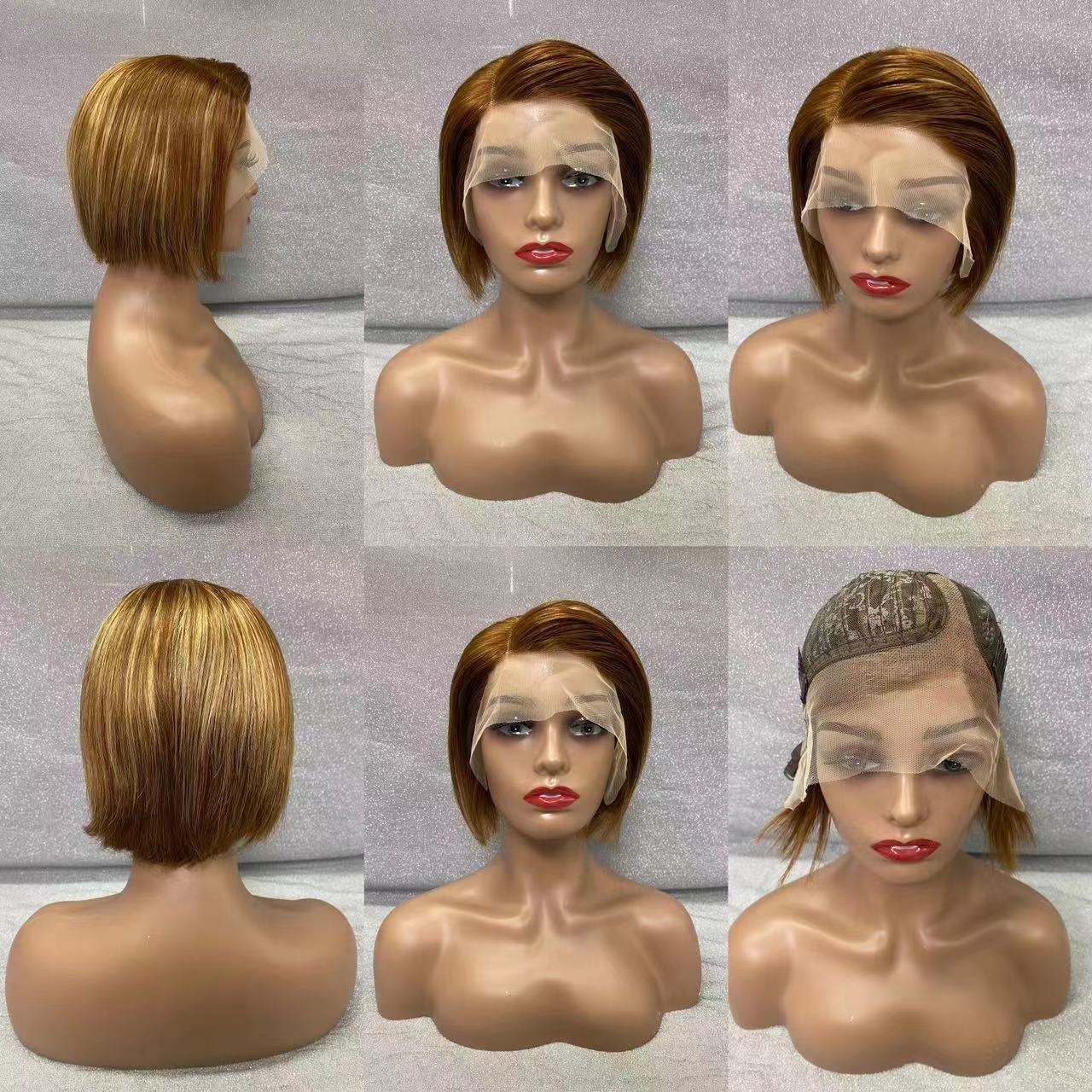 Short Pixie Cut Wigs For Women Lace Frontal Human Hair Wigs Pre Plucked Wigs  With Baby Hair Natural Hairline | Free Shipping For New Users | Temu