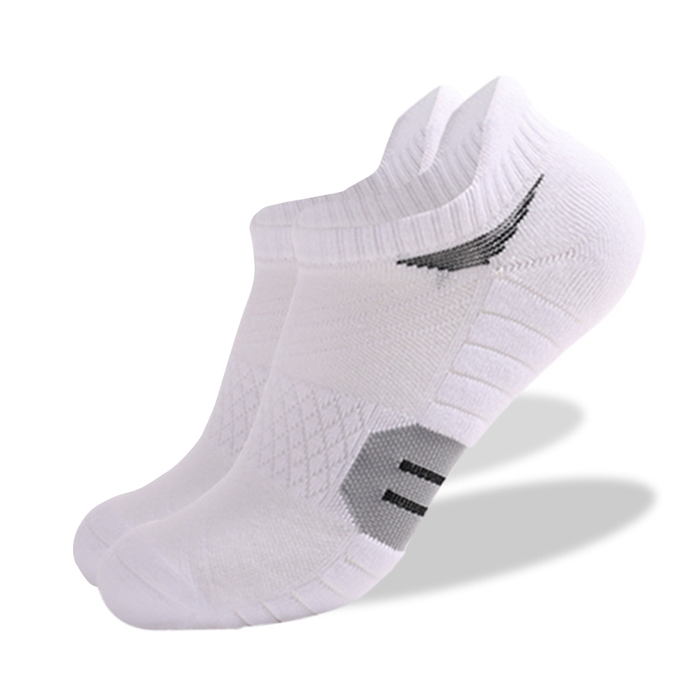 Image of 1 Pair Men's Extra Large Size Thickened Casual Socks Wear-resistant Sweat Absorbing Running Socks Outdoor Hiking Sports Socks Boat Socks