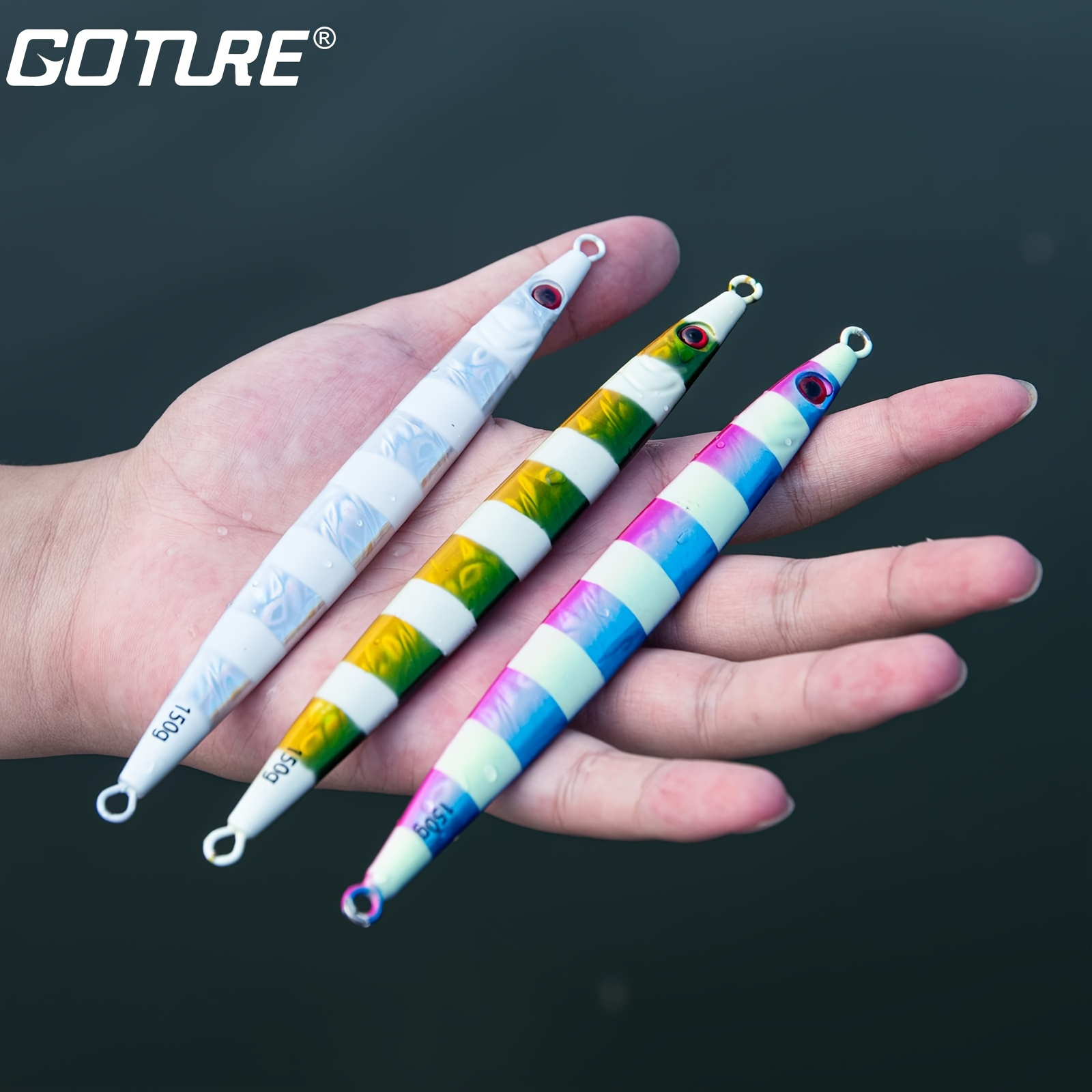 Goture Fishing Jigs Vertical Saltwater Jigs Boat Fishing - Temu Philippines