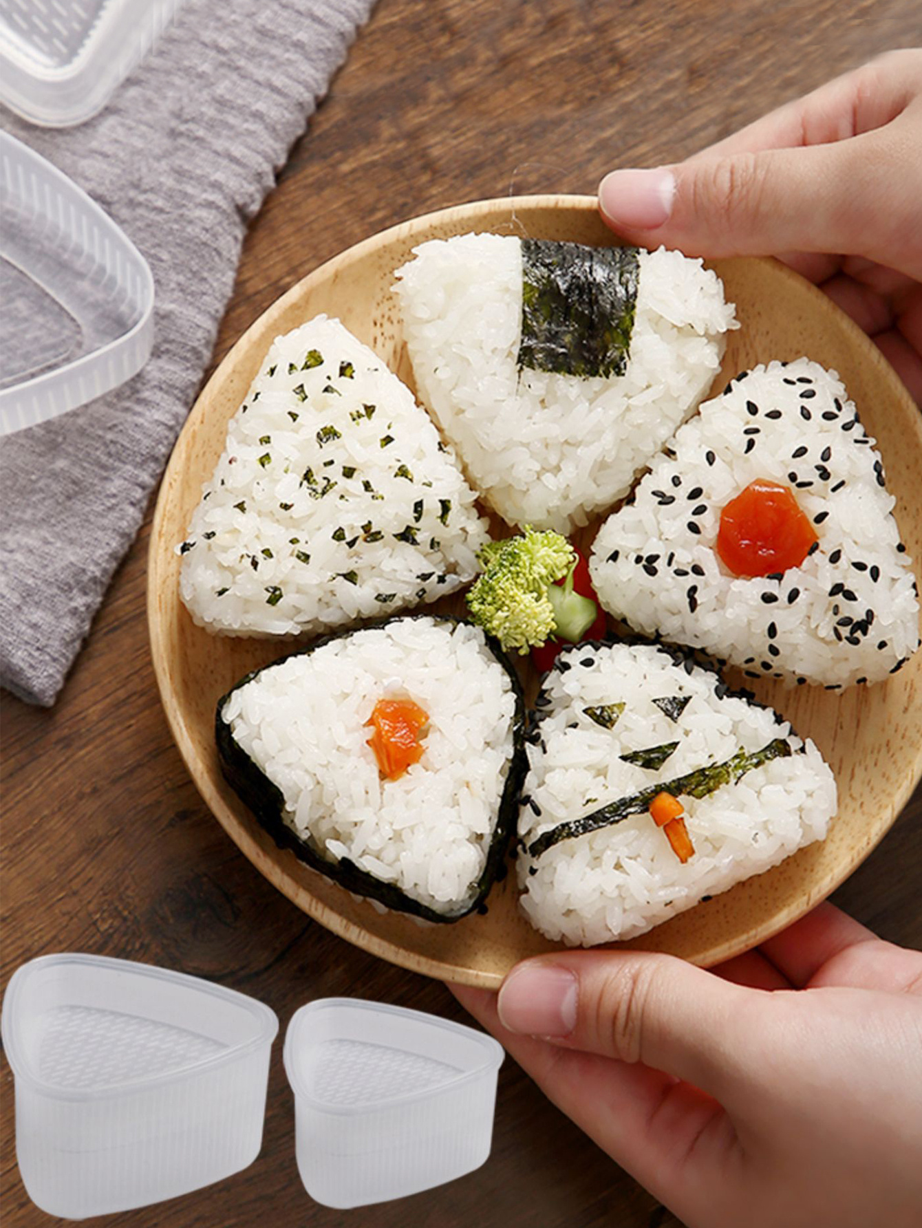  10 moldes de bolas de arroz, lindos moldes de onigiri para  bricolaje, moldes de sushi, herramienta para hacer sushi de bolas de arroz,  molde de decoración de arroz animal, molde de