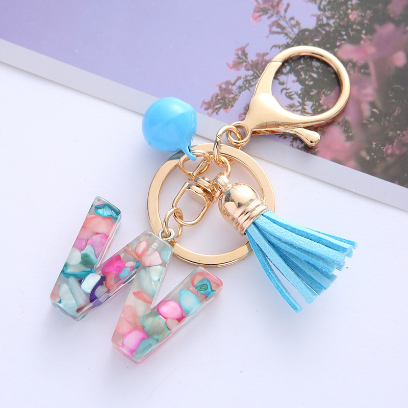 Acrylic Letter Charm Keychains, Bag Charm Keychain Letter