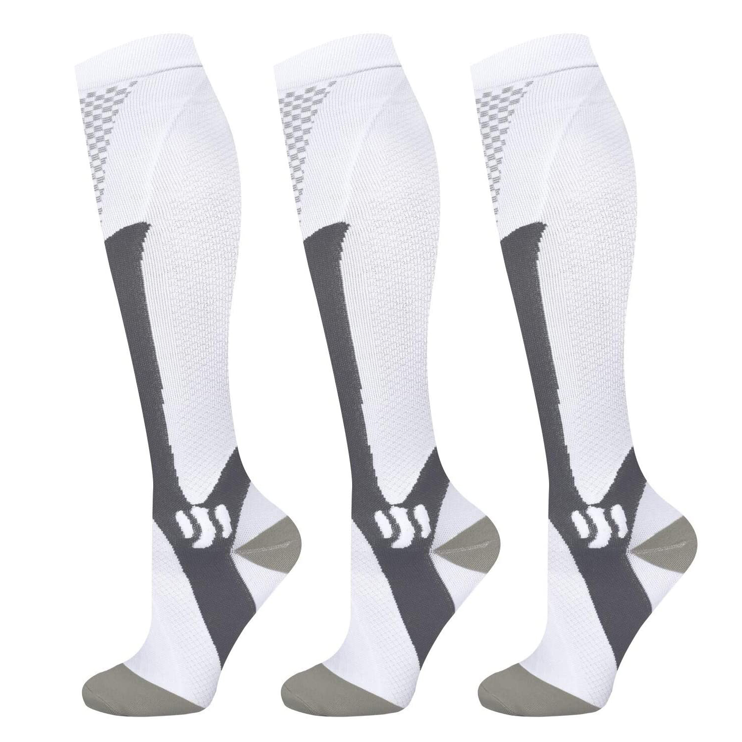 L Miei Ordini Fatti Calze di vitello Compressione del polpaccio femminile  per i calzini di stecca kneepad di Men Regali Sotto I 20 Originali (Grey,  XL) : : Moda