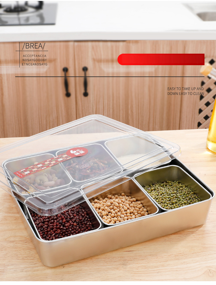 Xarra - Japanese Mini Container, Stainless Steel Yakumi Mise En Place Box,  Multi Compartment Set For Food, Herbs, Seasoning and Spices (8 Compartment)  : : Home & Kitchen