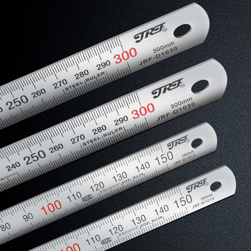 Steel Ruler 12 With CM Reading and Conversion Table on Back (In to MM),  MEAS-0103