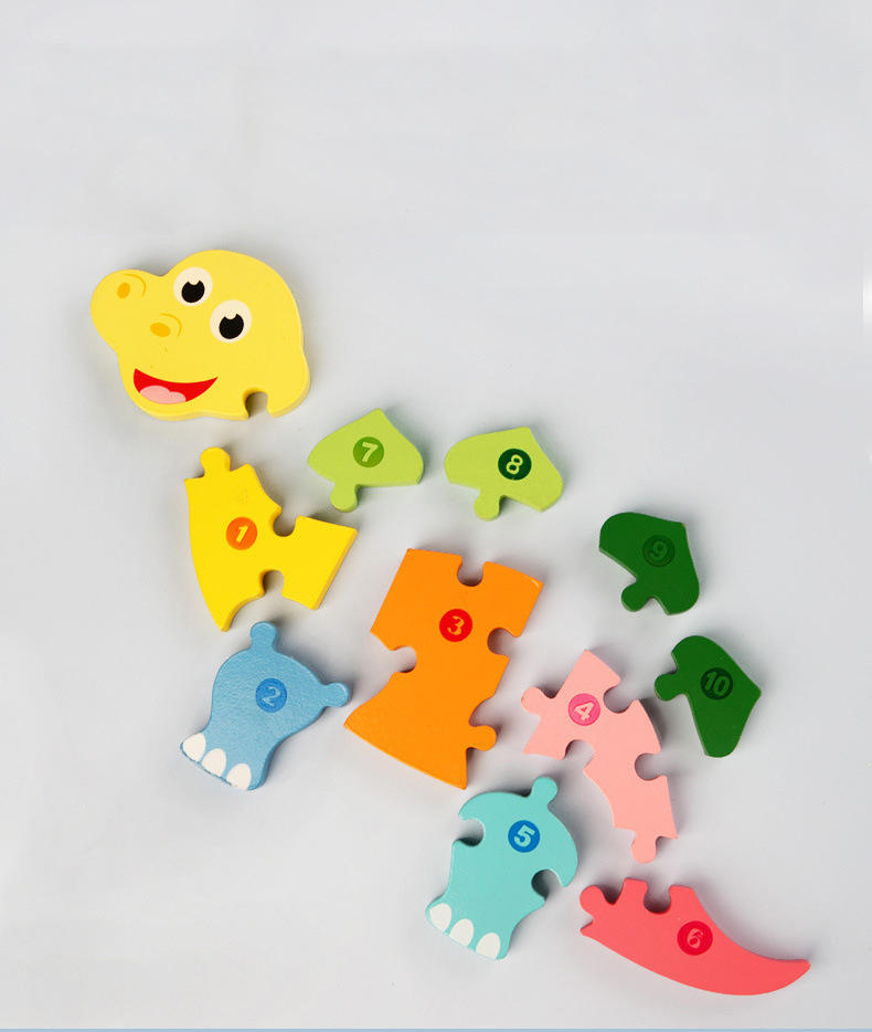 4X4 Pouces Enfants Puzzle En Bois Cartoon Animal Traffic - Temu Canada