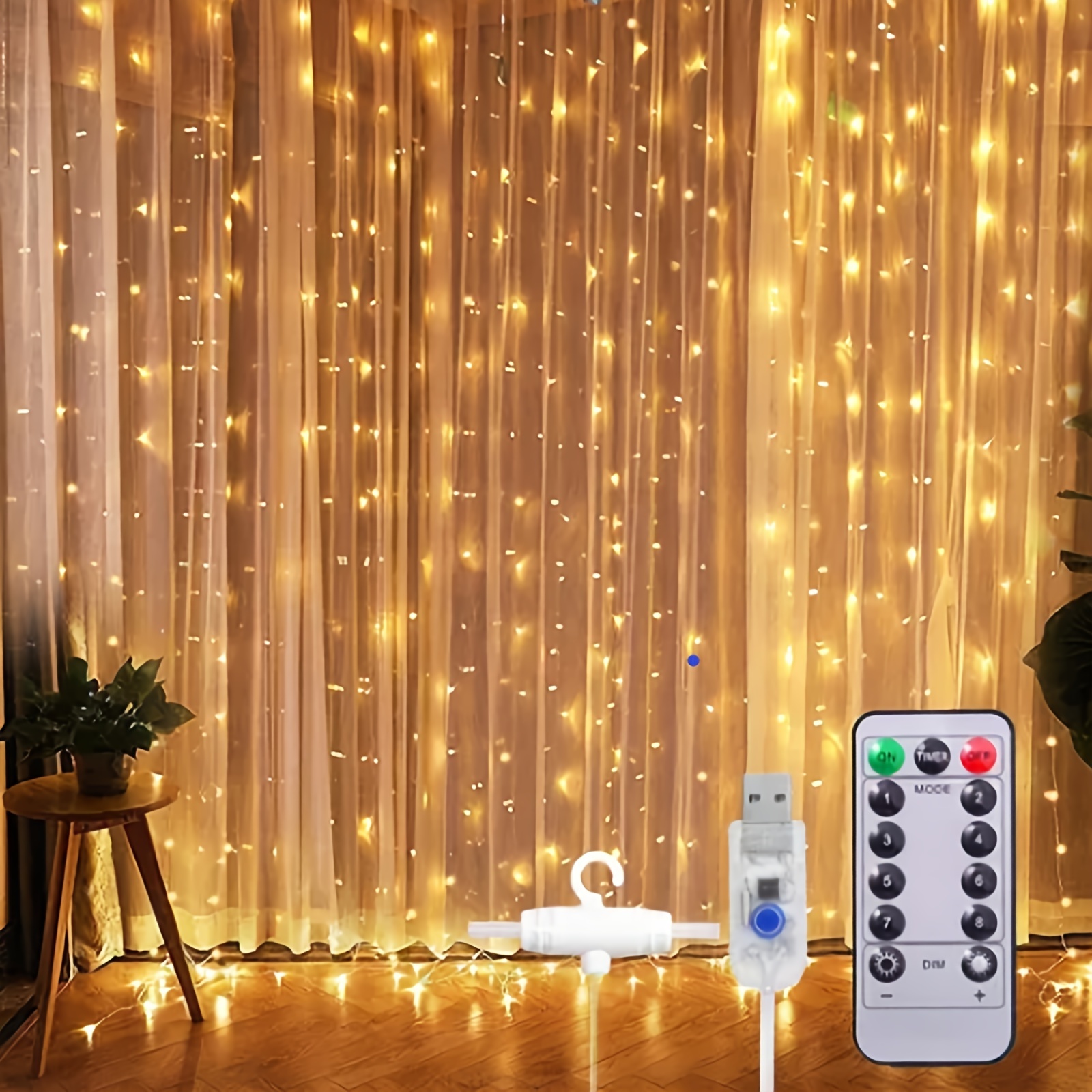 Usb Remote Controlled Led Waterfall Lights For Indoor And - Temu