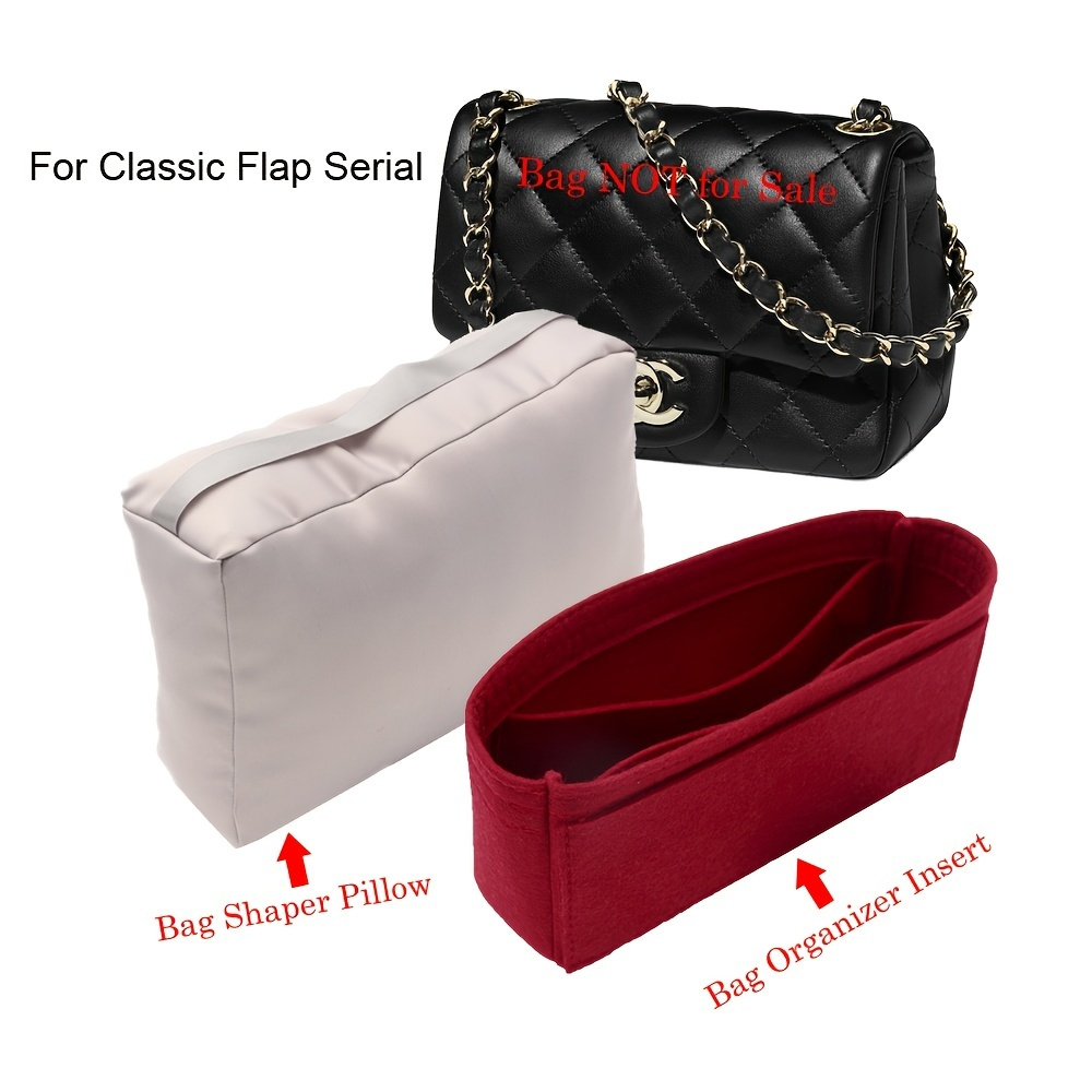chanel small classic flap bag insert