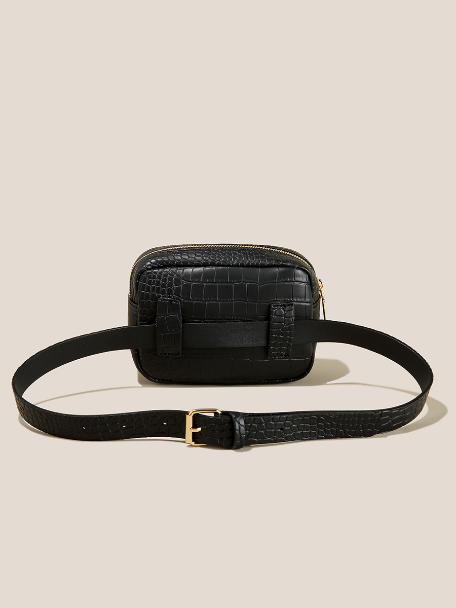 Mini Crocodile Embossed Belt Bag