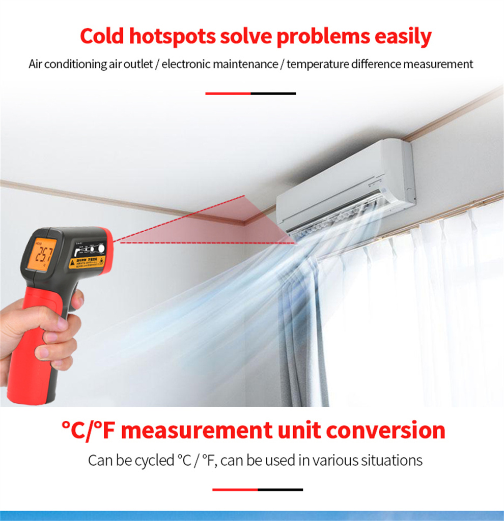 Upgrade Your Cooking With An Infrared Thermometer Heat Gun - Perfect For  Pizza Ovens, Griddles, Grills, And More - 4°f To 752°f - Temu