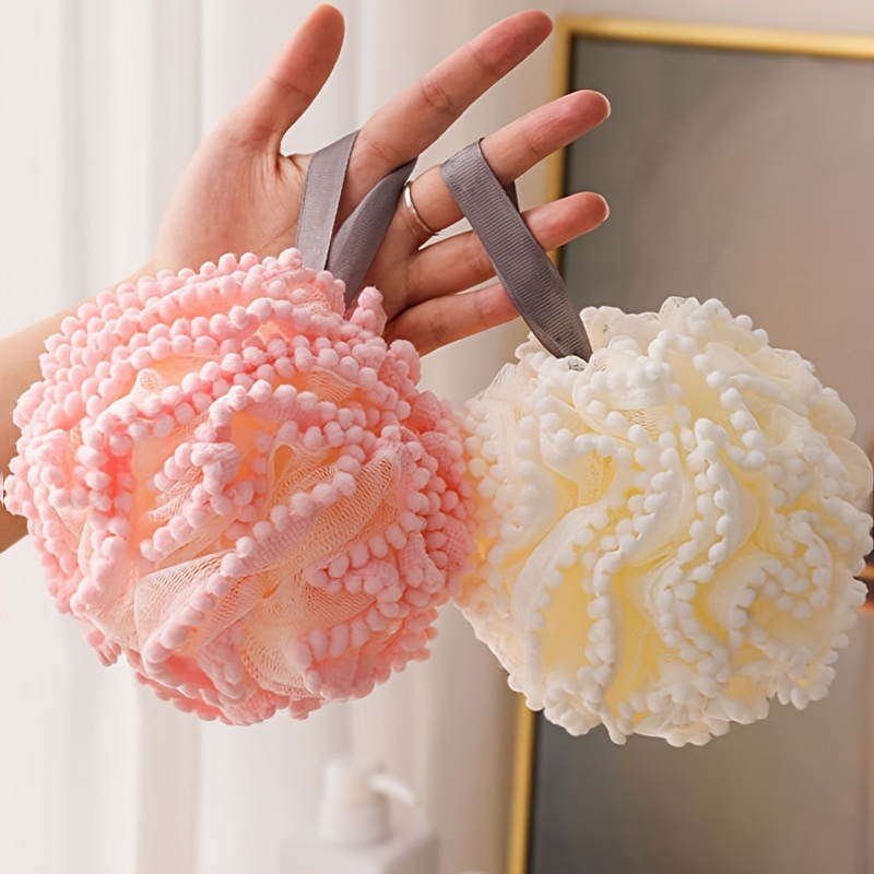 

1pc Cute Cuddly Bath Pearl - Make Your Bath Flower-free With This Scrubbing Bubble Ball!