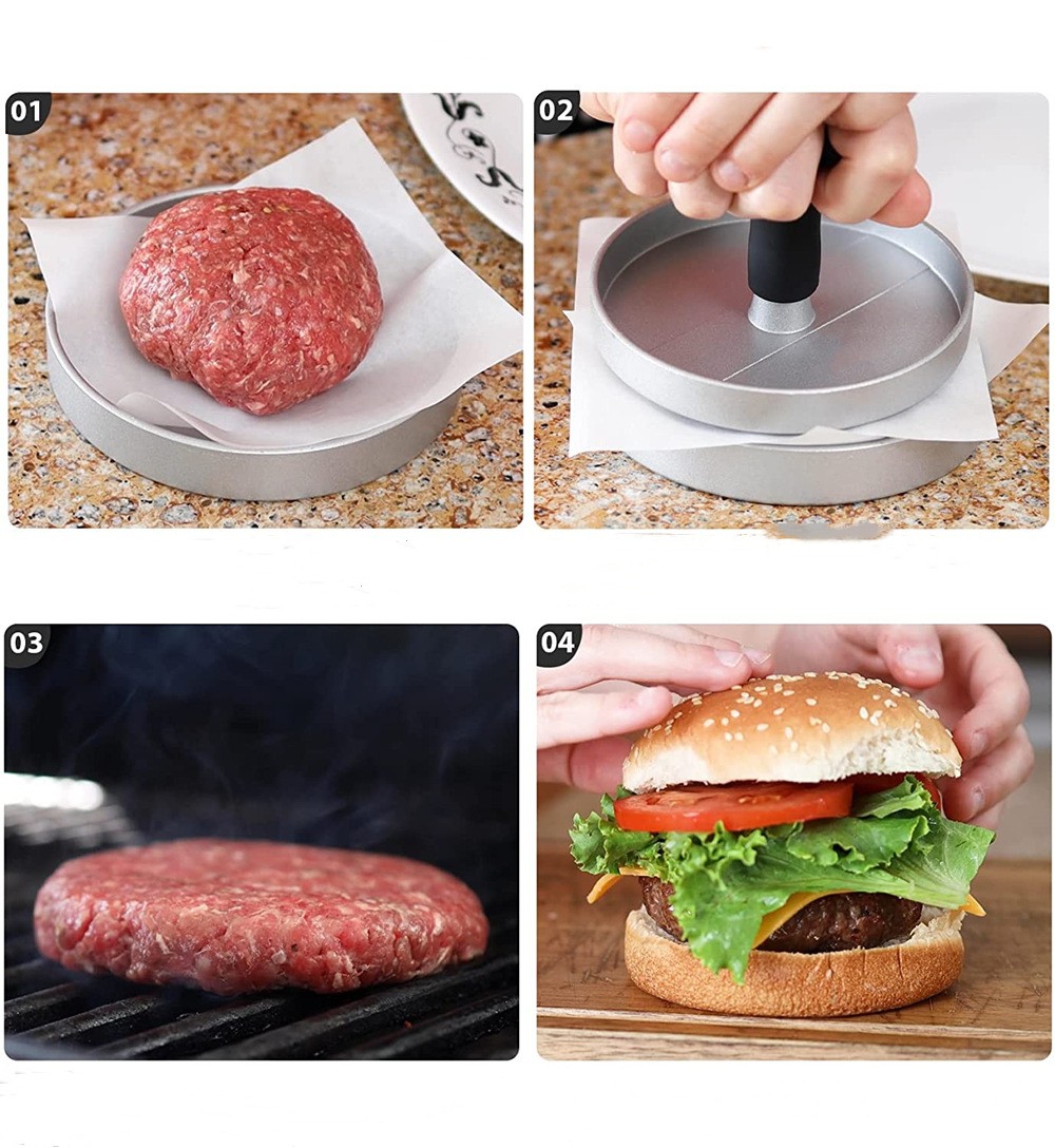 1pc Pressa Per Carne, Stampo Per Hamburger, Stampo Per Torta Di Carne  Manuale, Utensili Da Cucina E Barbecue, Sconti Per Tutti