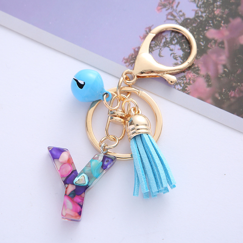 Dress Choice Alphabet Initial Letters Keychain Epoxy Initial Letter Charm  Keychain For Women 26 Initial Letter A-Z Initial English Charm Key Ring For  Women Girl Birthday Gifts 
