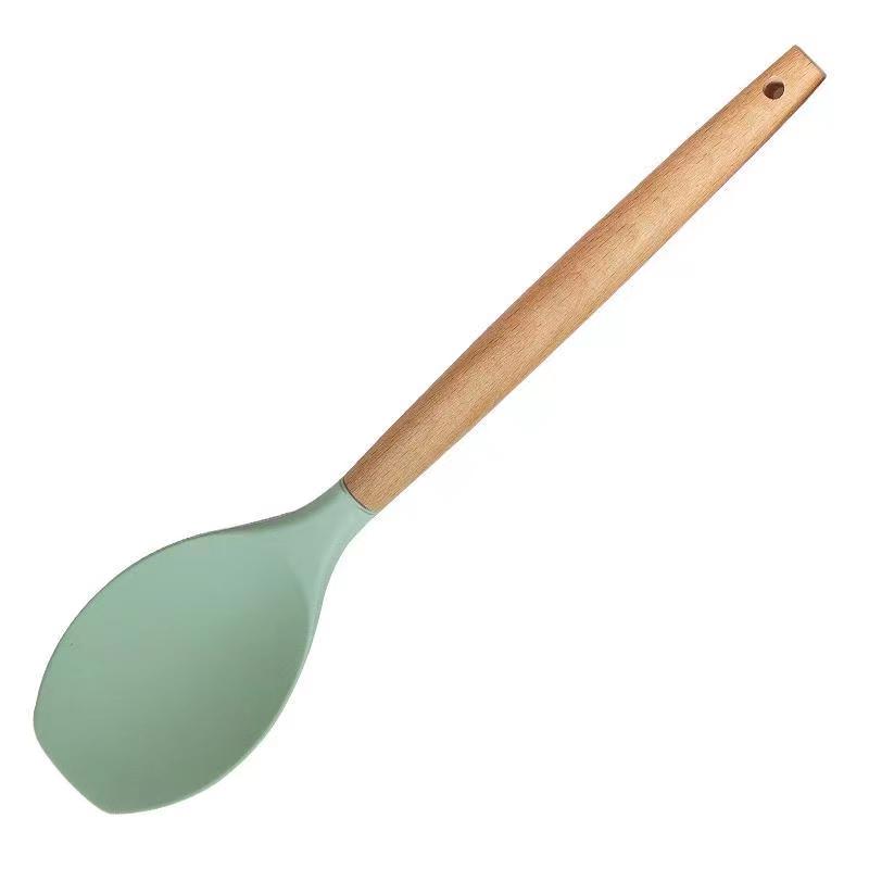 Silicone Mixing Spoon Basting Spoons Utensil Spoon Baking - Temu