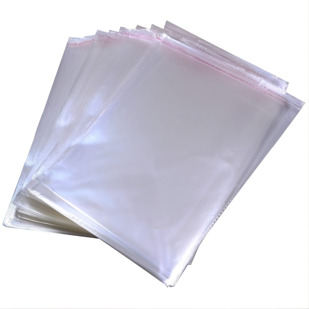 Clear Plastic Bags For Packaging, Clothing & T-shirts Strong Packing Self  Adhesive Cellophane Bag - Temu