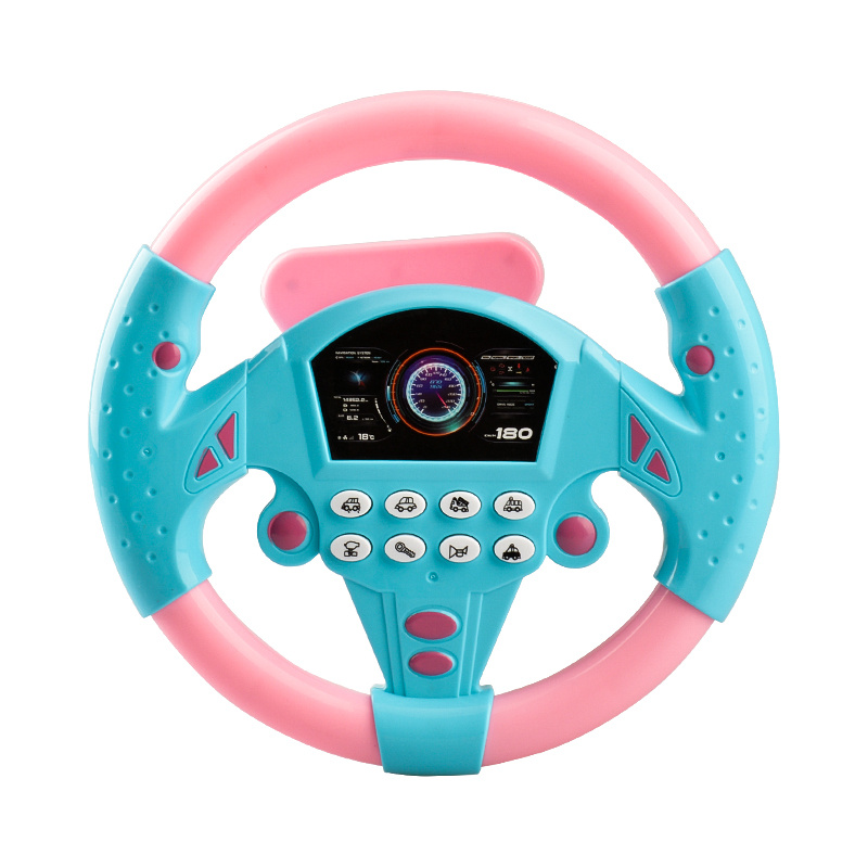 Perfeclan Auto-Lenkrad-Spielzeug, simuliertes Fahrspiel für