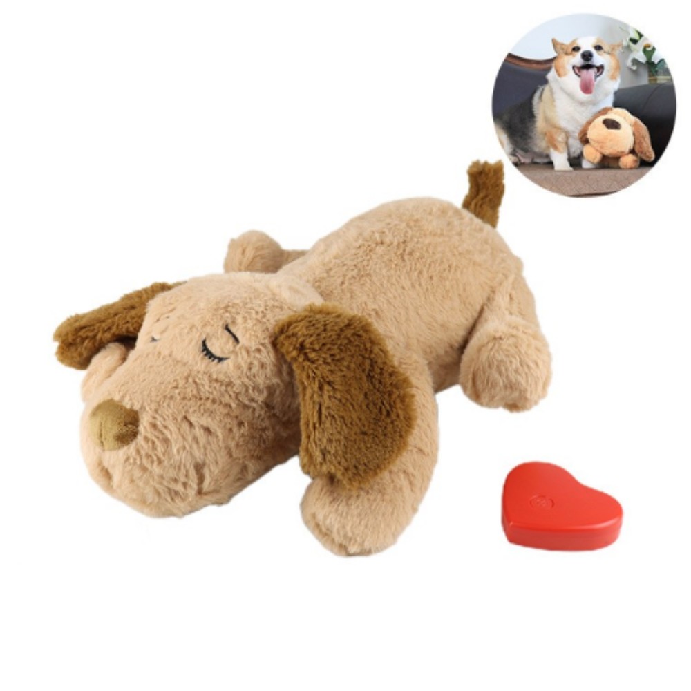 stuffed animal for dog with heartbeat