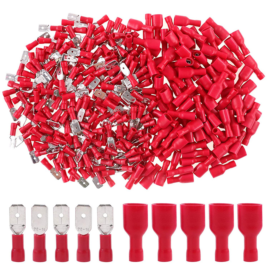 20 Pairs Of 6 3mm Pvc Connectors Wire Connectors Wire Terminals ...