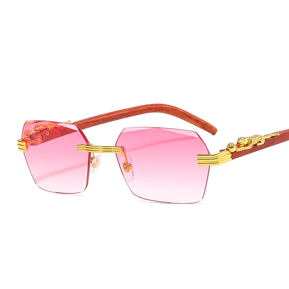 Casual Rimless Small Square Sunglasses