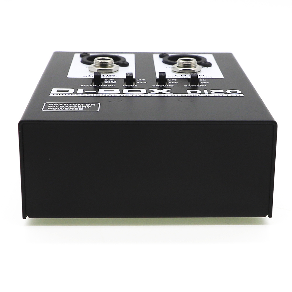 Professional 2channel Dibox Splitter For Guitar Eliminates Noise