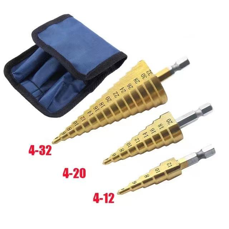 Titanium step deals drill bit set