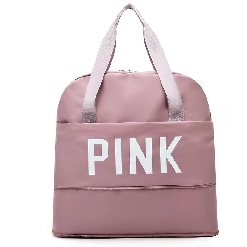 pink brand luggage