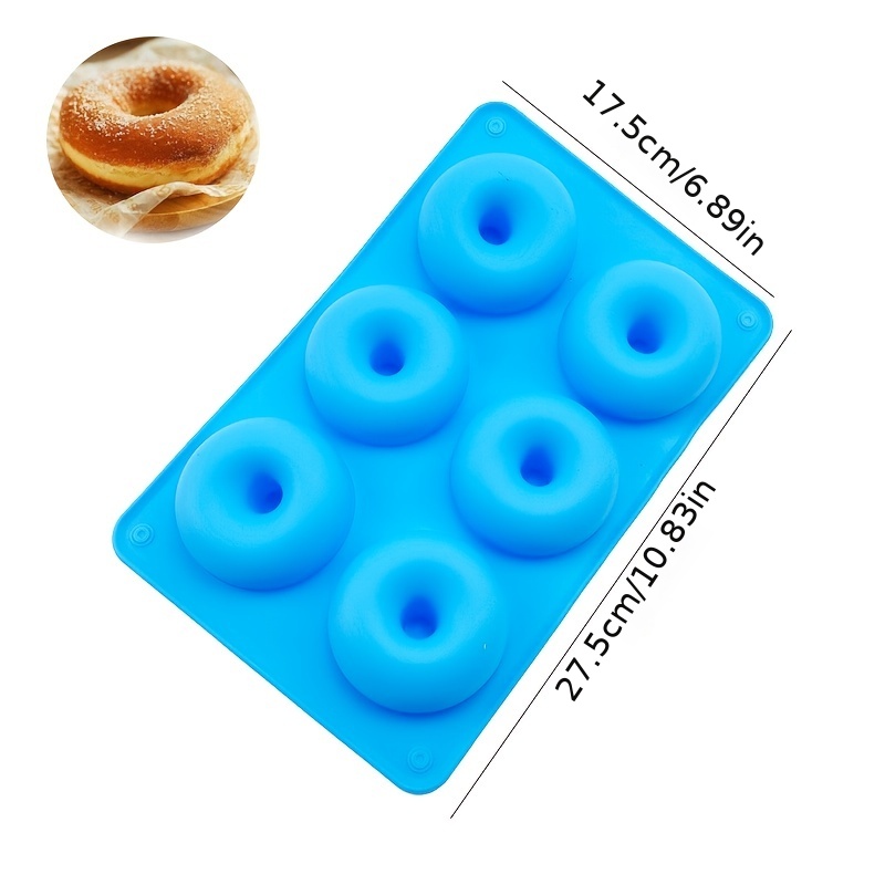 Non-stick Silicone Donut Mold For Baking Pastry, Chocolate Cake, And  Desserts - 6 Holes, Easy Diy Muffin And Donut Decoration Tools - Temu