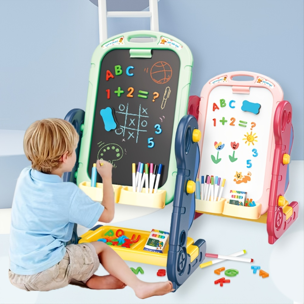 Double sided Magnetic Drawing Board For Kids Reversible - Temu