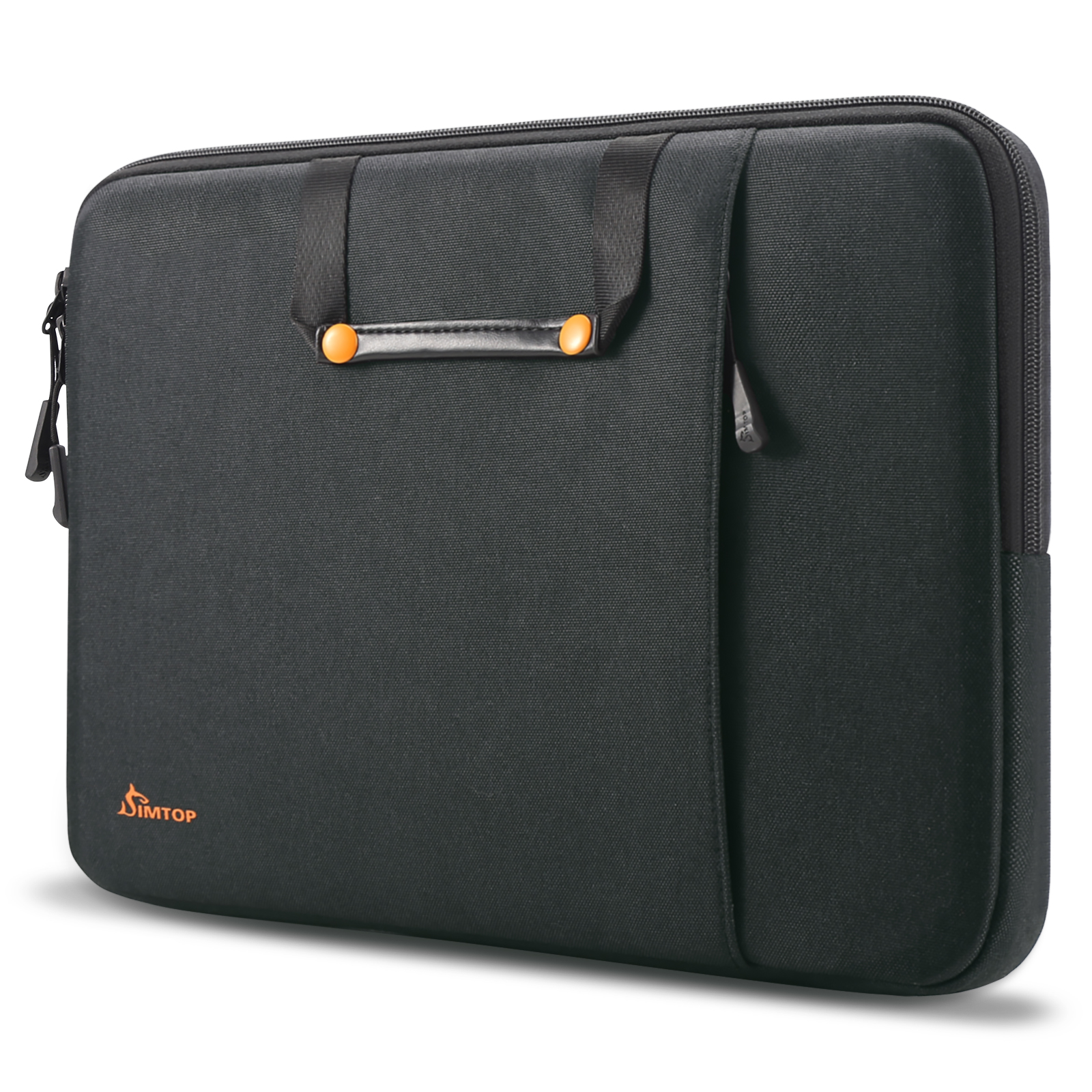 iCarryAlls Laptop Portfolio Organizer Case for Surface Book 2 /MacBook Pro 15 inch, MacBook Laptop Folio Case with Organizer Pocket, Black