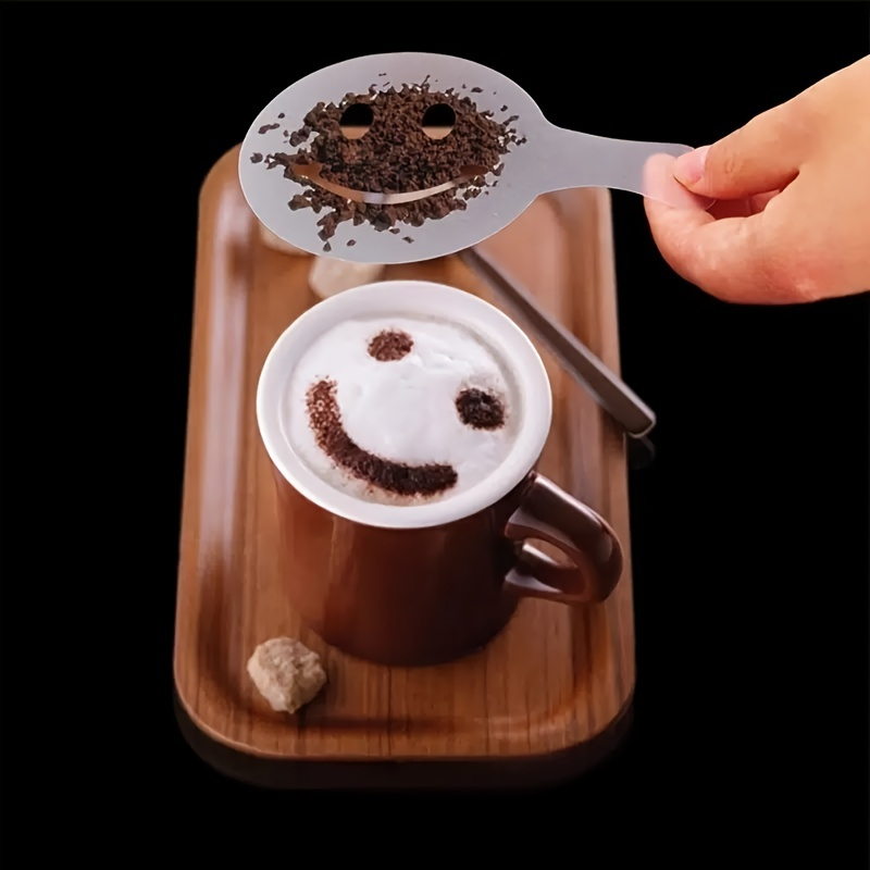 Konco 16Pcs Cappuccino Mold Fancy Coffee Printing Model Barista Tools Latte  Art Maker Cappuccino Coffee Accessories