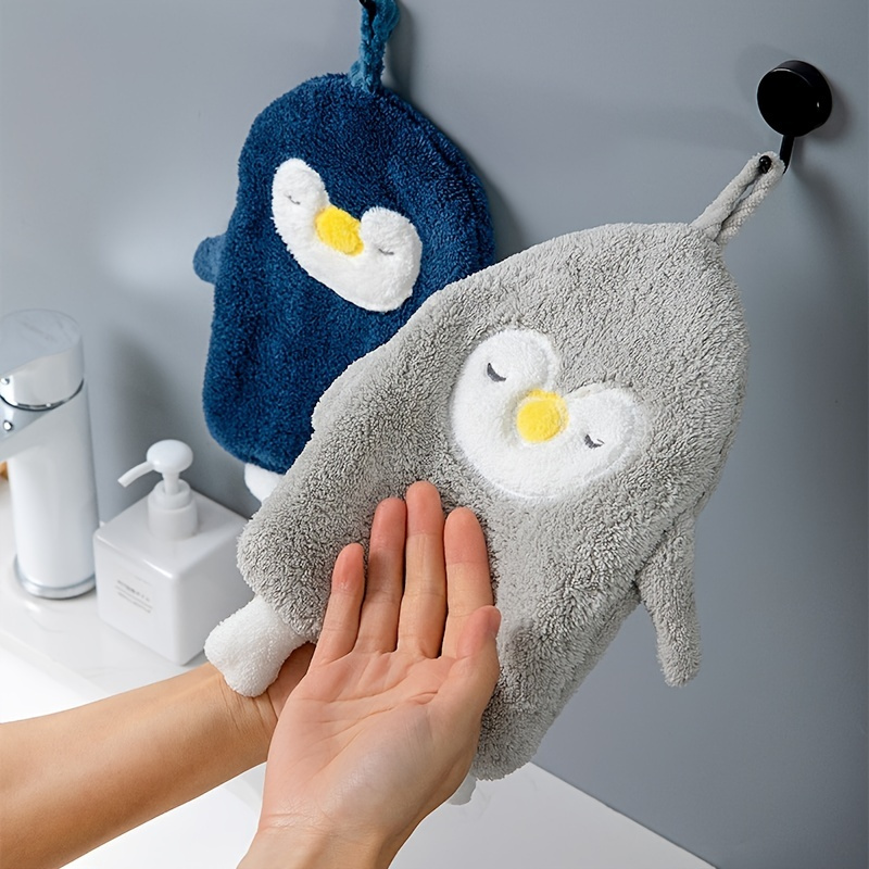 Cute hand towel penguin absorbent household hand towel kitchen hand towel  duck