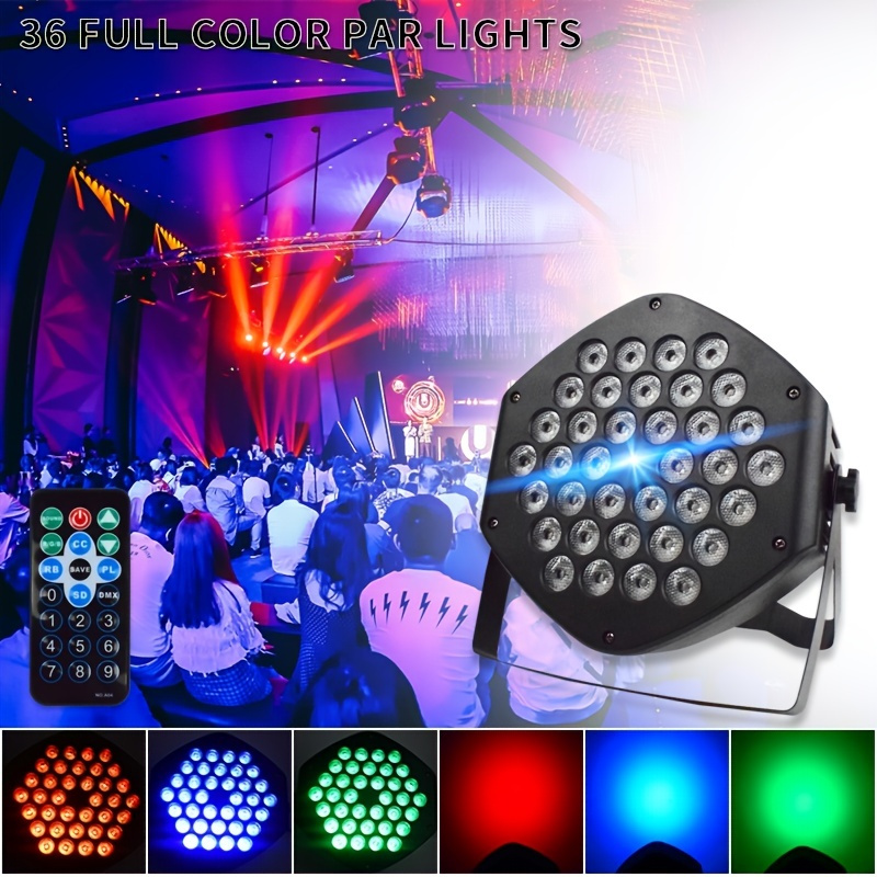 36 LED RGB Stage Light with Carry Bag Handbag PAR Can DMX Disco