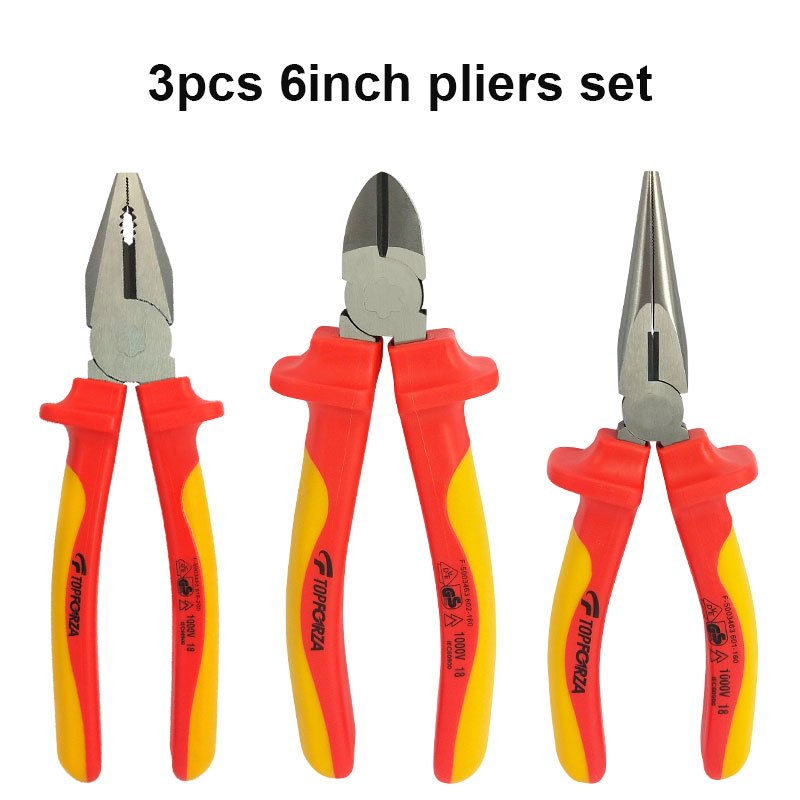 High Leverage Pliers Set Long Needle Nose Pliers Diagonal - Temu