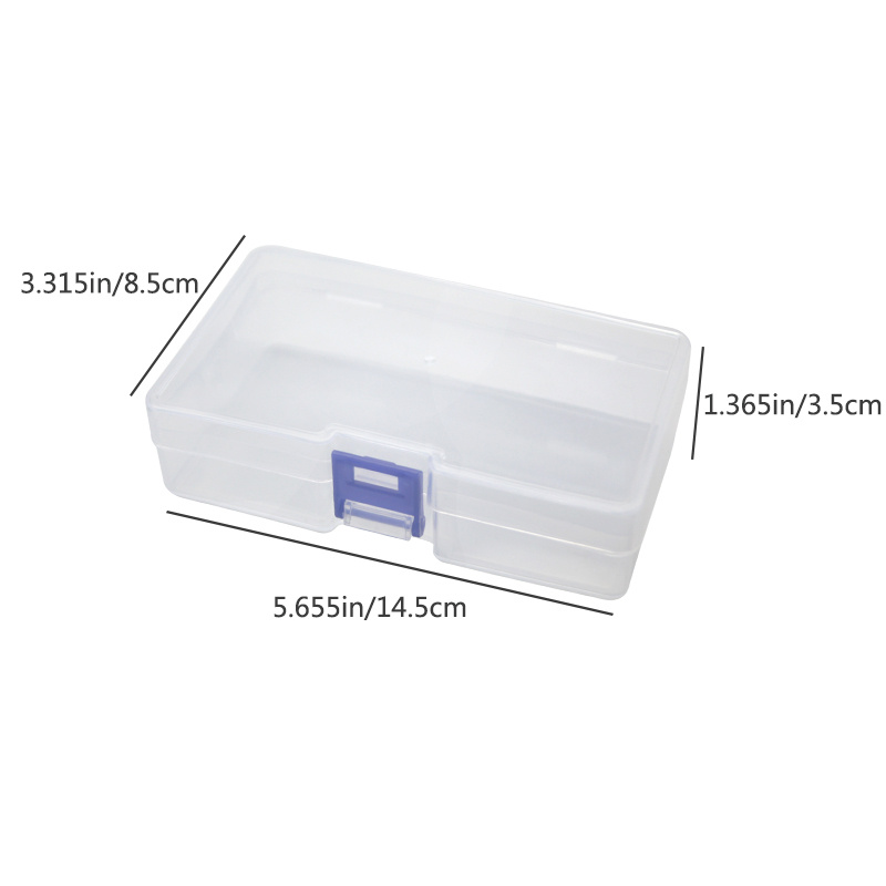 Transparent Plastic Storage Box Fishing Tackle Box Medicine - Temu France