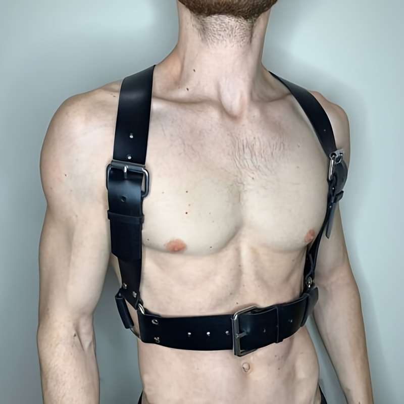 ZIOKOK 1PC Sexy Women Men Adjustable Leather Body Chest Harness